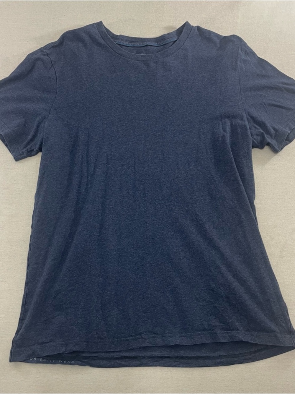 Mack Weldon Adult Shirt Large Blue Daily Wear Pima Cotton Pullover Tee Mens